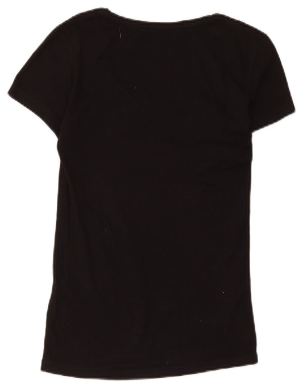 Calvin Klein Jeans Ženska grafička majica kratkih rukava UK 10 Small Black