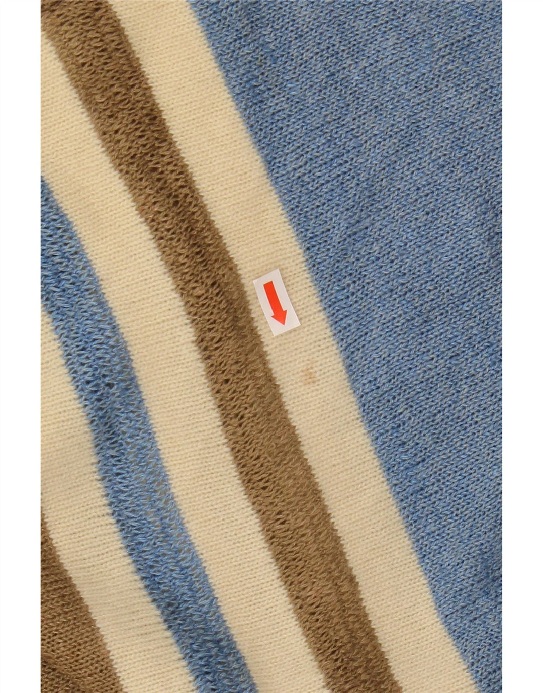 VINTAGE ženski džemper s morskim izrezom UK 12 srednje raznobojne pruge