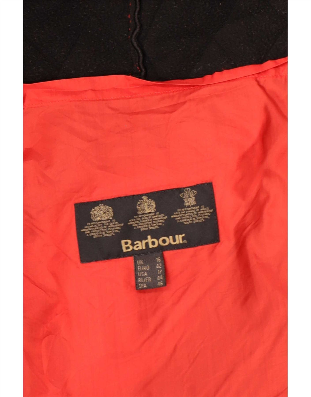 Barbour ženska prošivena jakna UK 16 veliki crveni poliamid