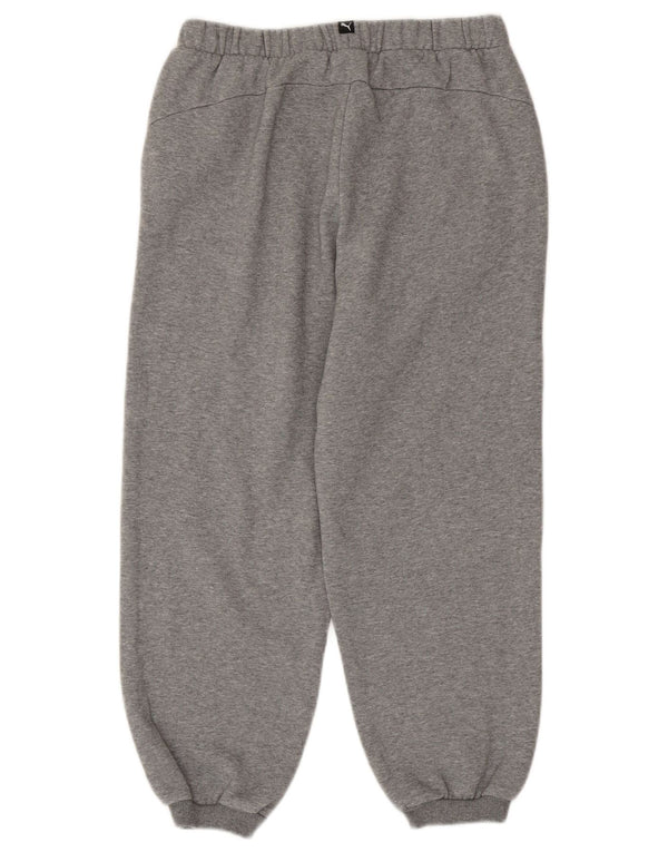 Puma Boys Graphic Trenirka Hlače Joggers 15-16 Years Grey Flected