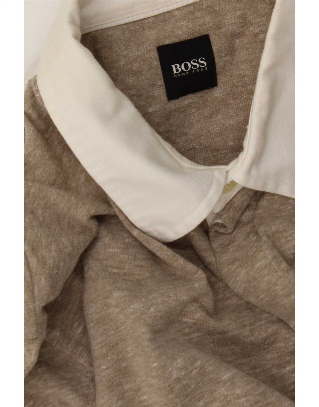 Hugo Boss muška polo majica dugih rukava srednje bež boje