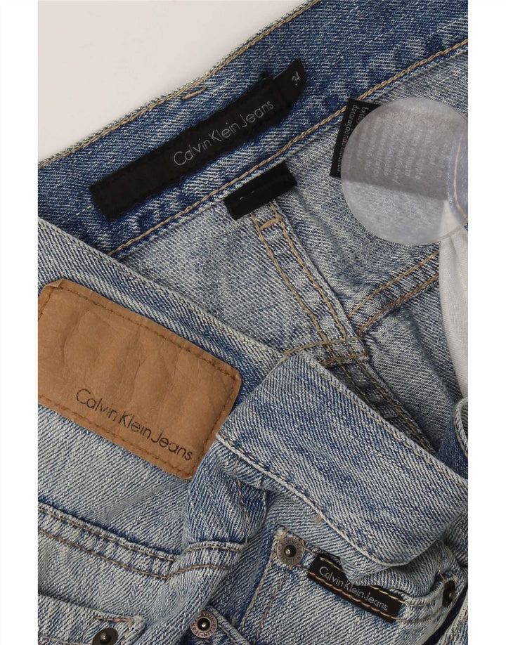 Calvin Klein muške ravne traperice W34 L30 plavi pamuk