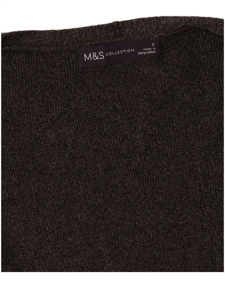 Marks & Spencer ženski preveliki otvoreni kardigan pulover UK 10 Small Gray