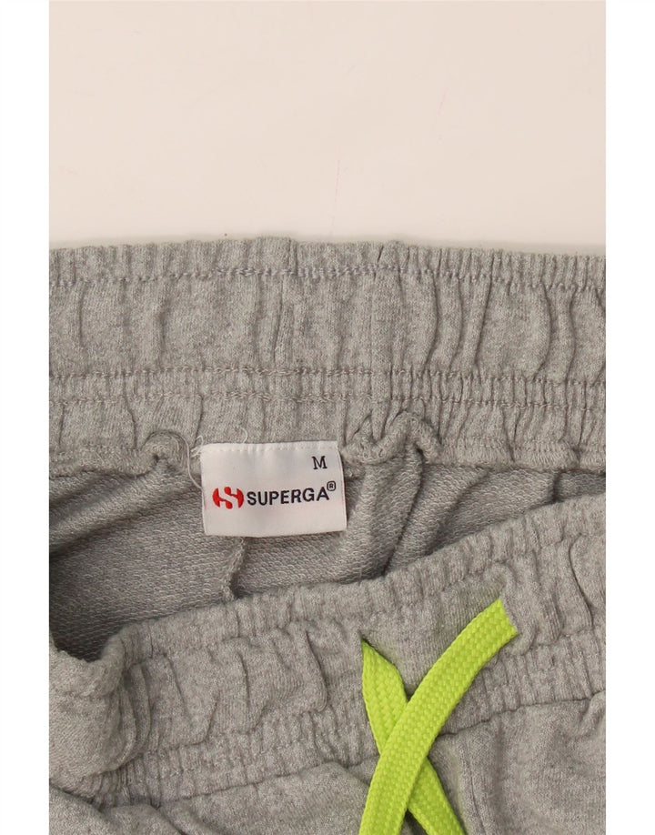 SUPERGA Mens Tracksuit Trousers Joggers Medium  Grey Colourblock Vintage Superga and Second-Hand Superga from Messina Hembry 