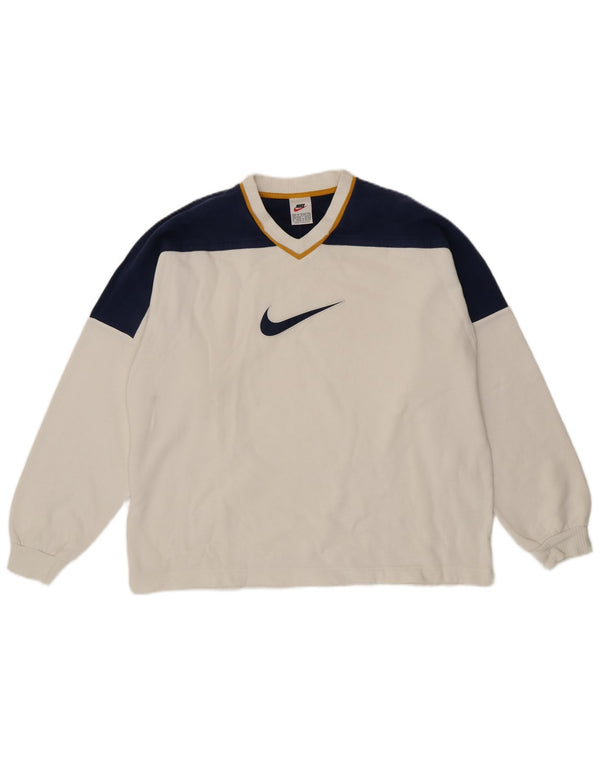 Nike muška trenirka s grafičkim motivima UK 39/41 srednje bijele boje