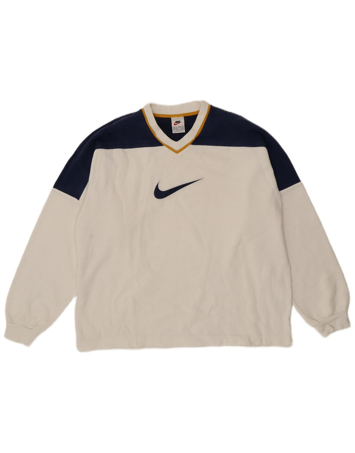 Nike muška trenirka s grafičkim motivima UK 39/41 srednje bijele boje