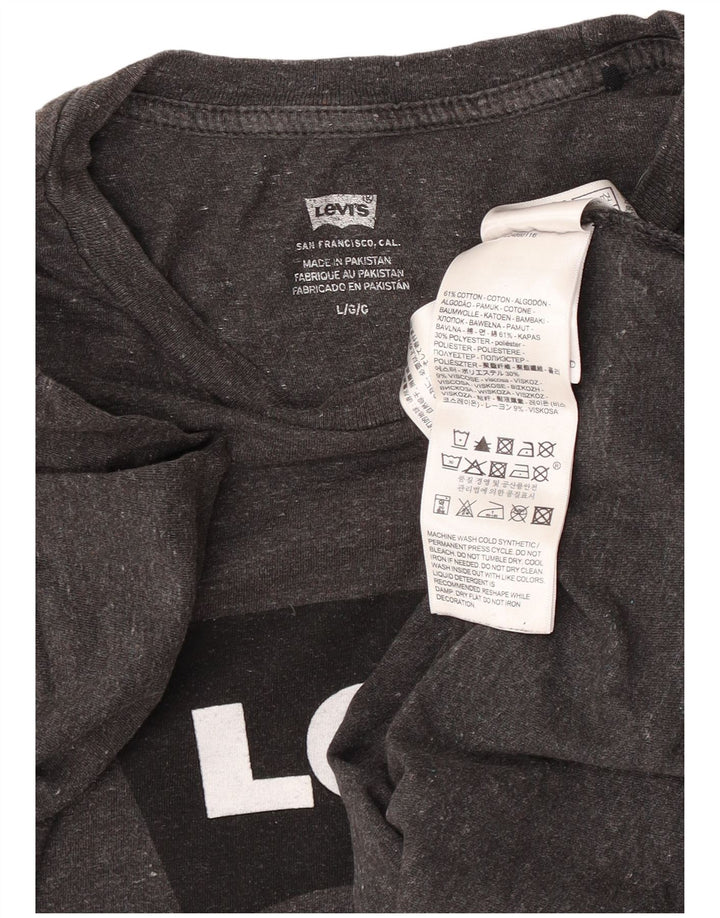 Levi's muška majica kratkih rukava s grafičkim motivima, veliki sivi flekasti pamuk