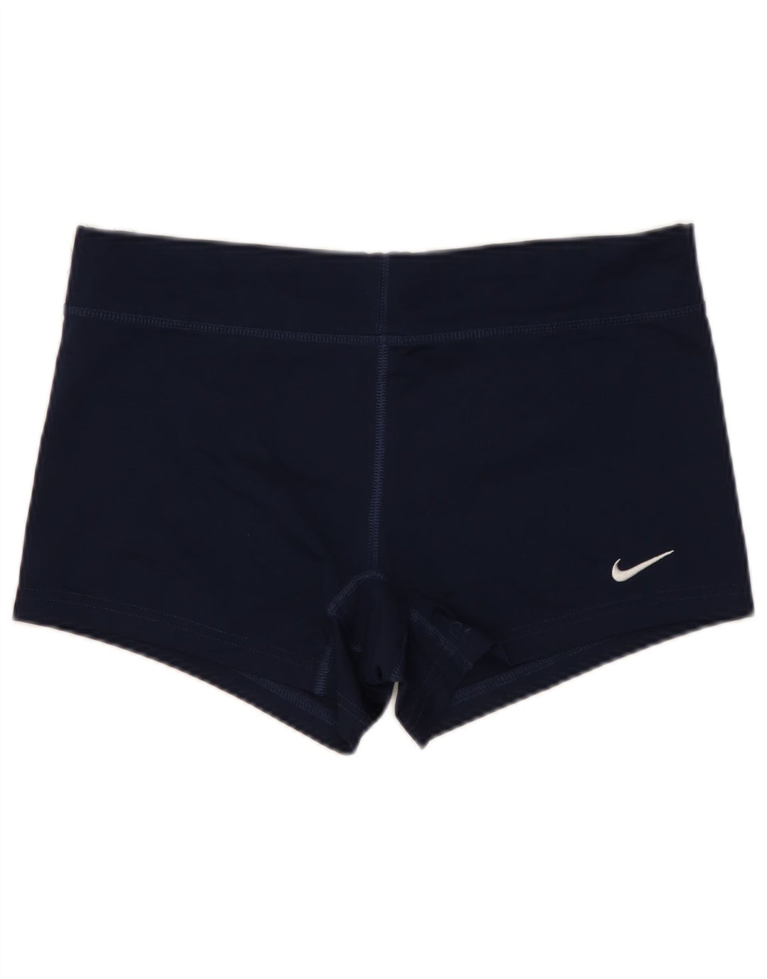 NIKE Ženske Dri Fit Sportske kratke hlače UK 12 Medium tamnoplavi poliester