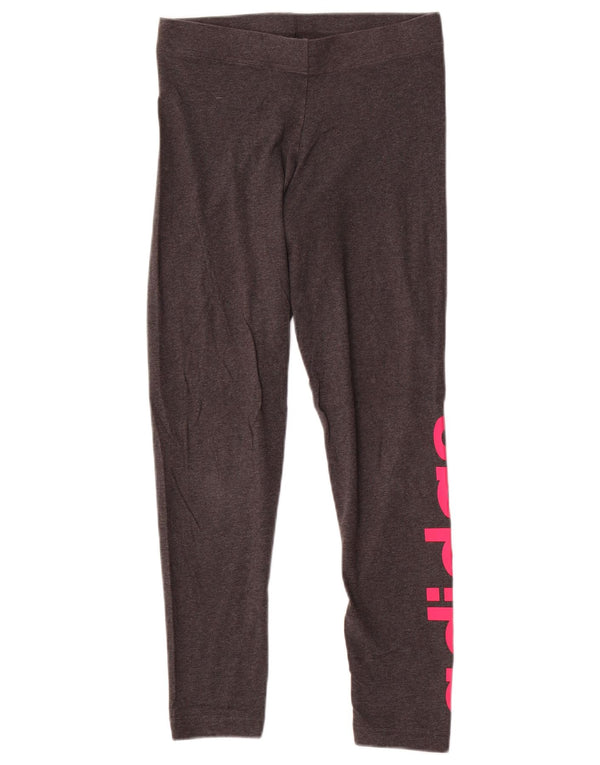 Adidas ženske grafičke tajice UK 12/14 srednje sive pamuk