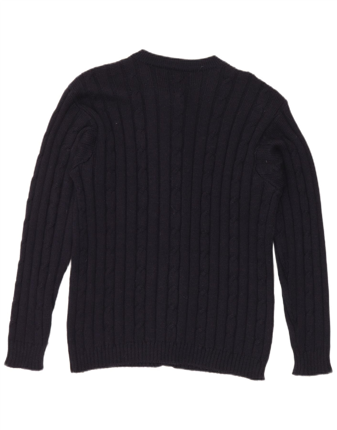 Vintage ženski kardigan džemper UK 12 Srednje tamnoplavi