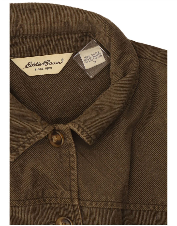 Eddie Bauer Ženska jakna od samta UK 14 Srednji kaki pamuk
