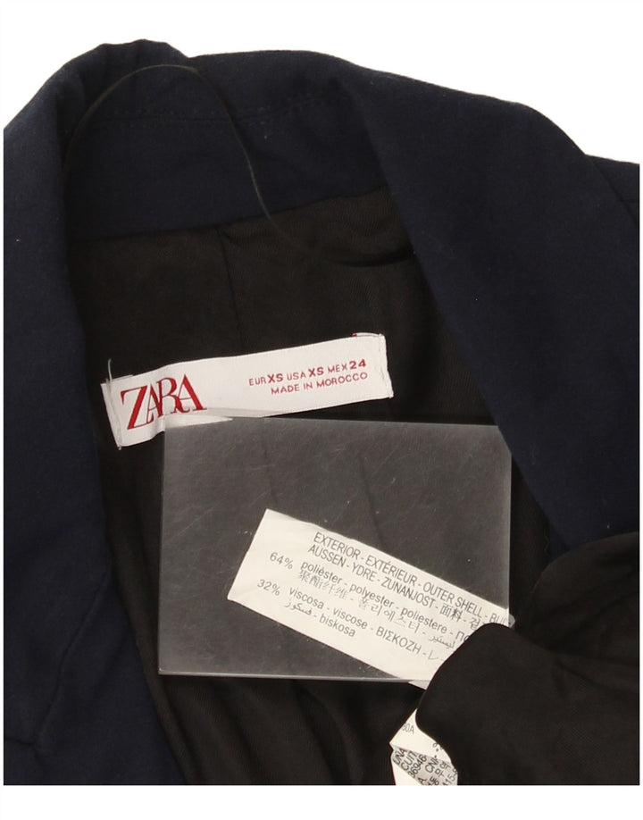 Zara ženski sako sa 1 gumbom UK 6 XS tamnoplavi poliester