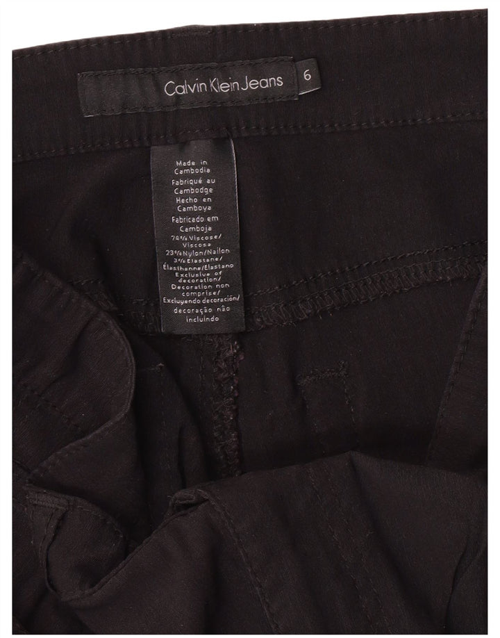 Calvin Klein Jeans Ženske ležerne hlače US 6 Small W32 L26 Black Classic