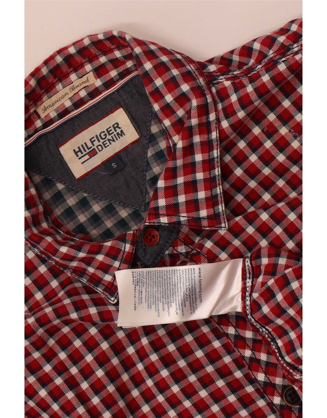 Tommy Hilfiger muška košulja mala crvena pamuk