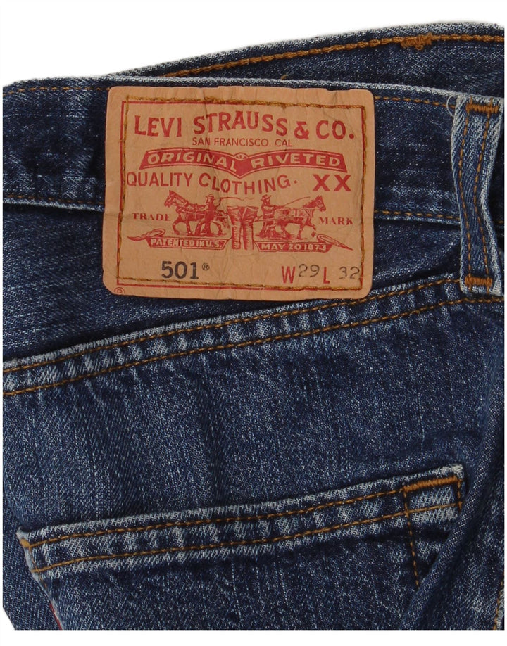 Levi's ženske 501 traper kratke hlače W29 srednje plave