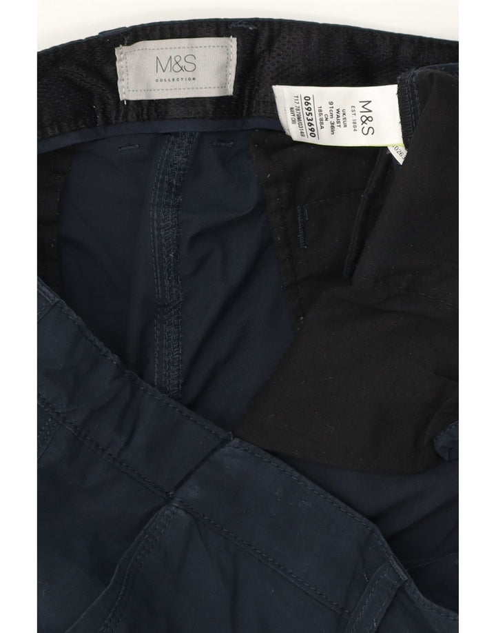 MARKS & SPENCER Muške kargo kratke hlače W36 veliki tamnoplavi poliester