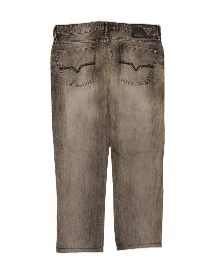 GUESS Mens Straight Jeans W34 L28 Grey Cotton Vintage Guess and Second-Hand Guess from Messina Hembry 