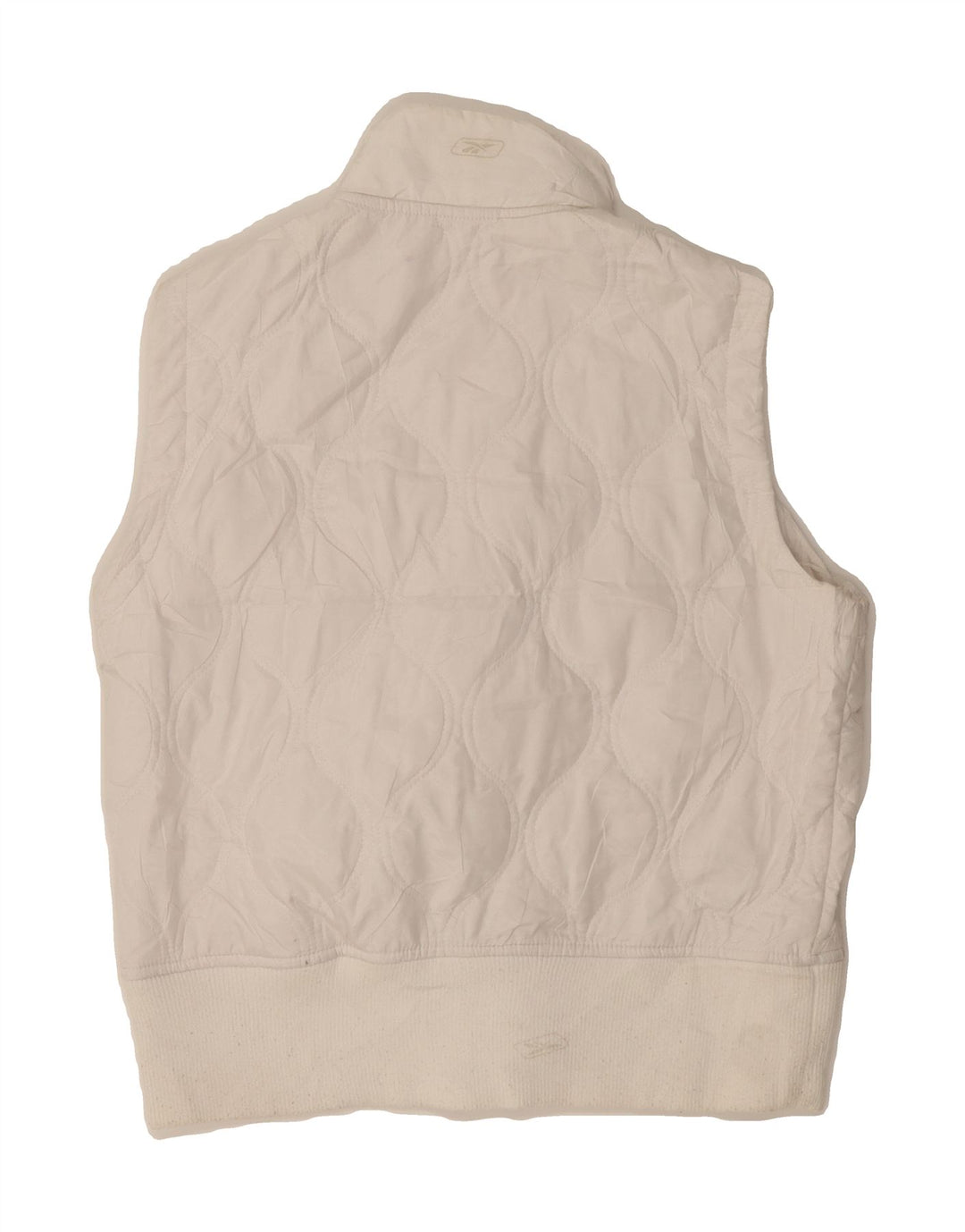 REEBOK Womens Gilet UK 16 Large White Polyester Vintage Reebok and Second-Hand Reebok from Messina Hembry 