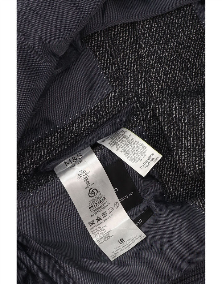 Marks & Spencer muška jakna sa 2 gumba UK 46 XL tamnoplava vuna