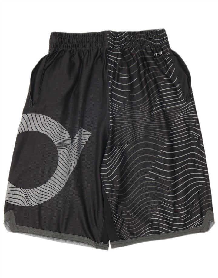 NIKE Muške Dri Fit Sportske Kratke Hlače Veliki Crni Geometrijski Poliester