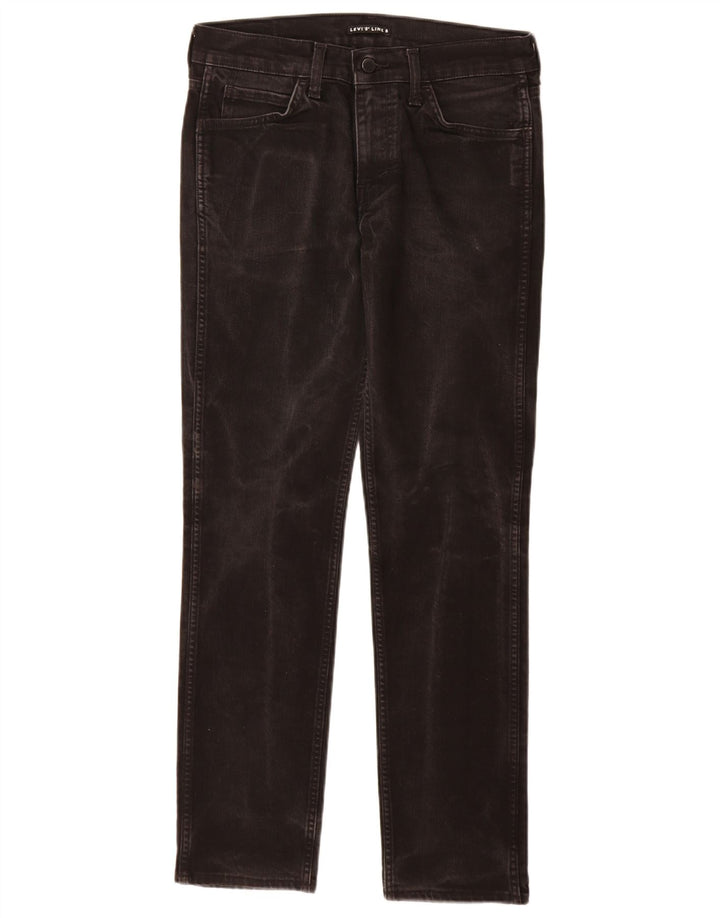 Levi's ženske uske traperice linije 8 W30 L32 crni pamuk