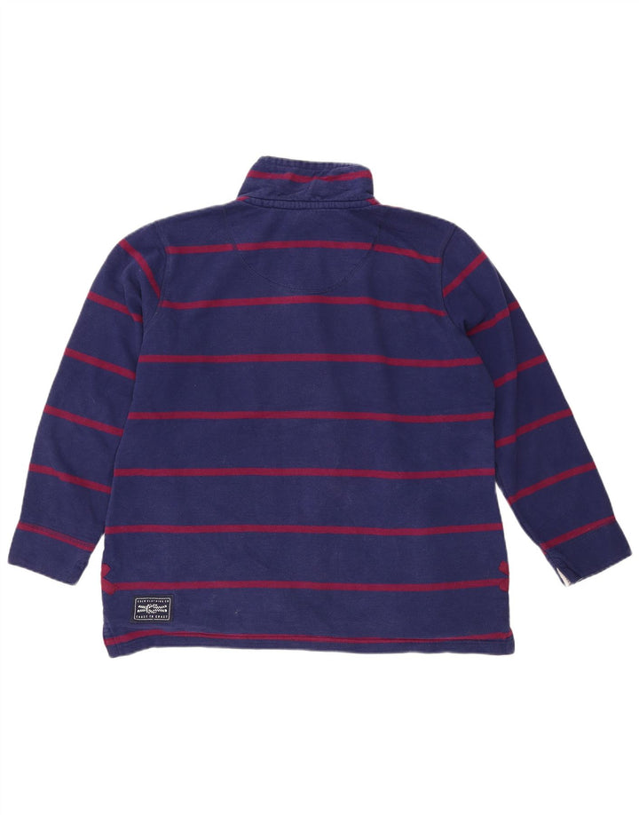 CREW CLOTHING Ženska majica s kratkim rukavima UK 16 Veliki tamnoplavi prugasti