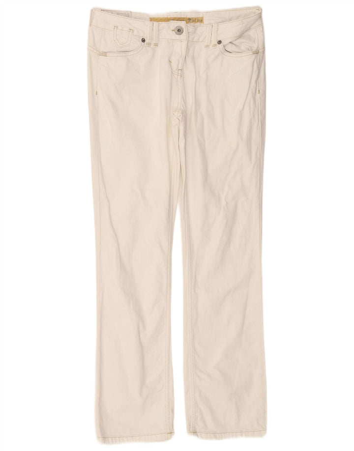 FAT FACE Ženske ravne traperice niskog struka UK 12 Srednje W32 L31 Bijele