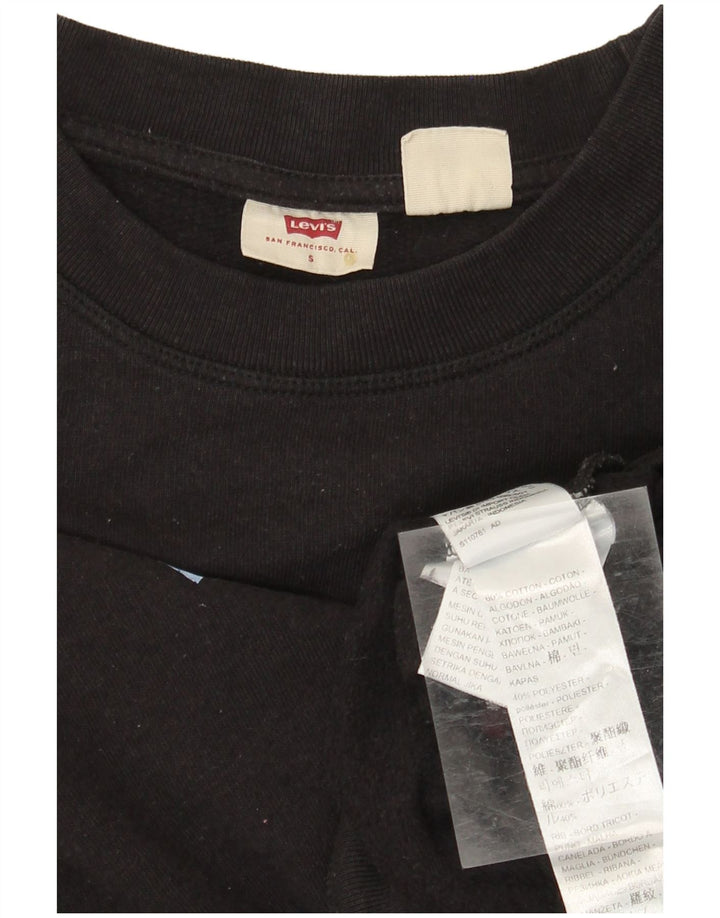 LEVI'S Ženska prekomjerna trenirka s motivima UK 10 Mali crni pamuk