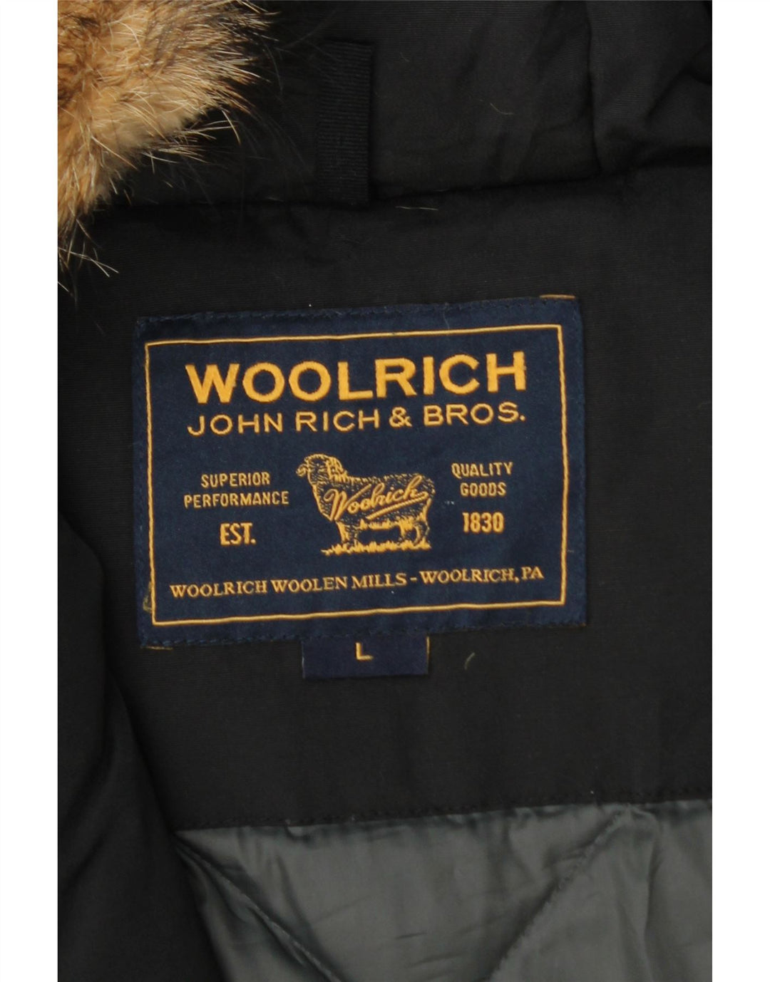 Woolrich ženska podstavljena jakna s kapuljačom UK 40 velika crna