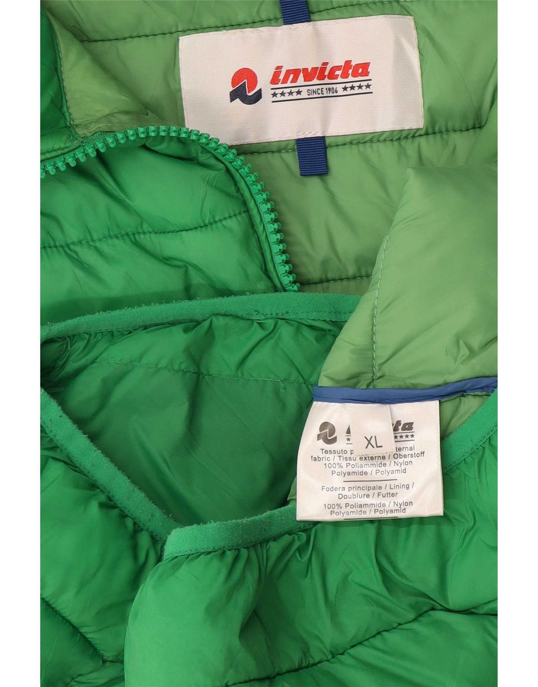 Invicta muška podstavljena jakna UK 42 XL od zelenog poliamida
