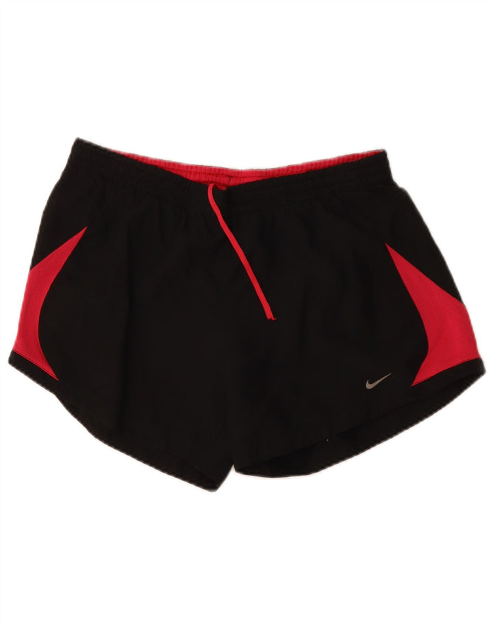NIKE ženske sportske kratke hlače UK 14 srednje crne boje poliester