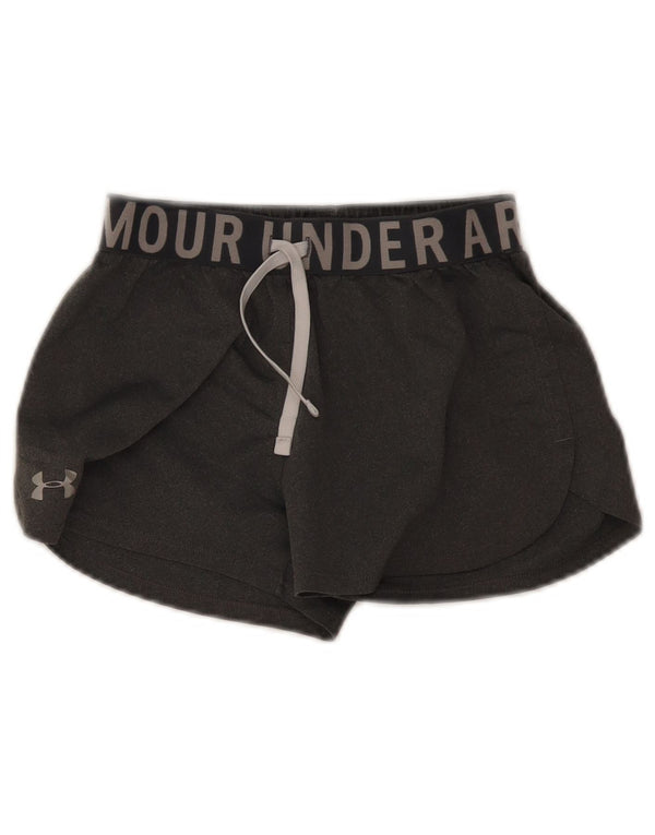 Under Armour Girls Heat Gear Graphic sportske kratke hlače 9-10 godina srednje sive