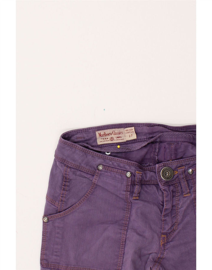 MARLBORO CLASSICS Womens Slim Jeans W27 L29 Purple Cotton Vintage Marlboro Classics and Second-Hand Marlboro Classics from Messina Hembry 