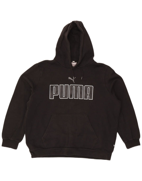 Puma Mens Graphic Hoodie Jumper XL Black