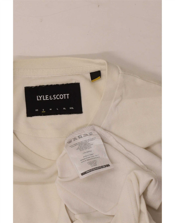 Lyle & Scott Muška majica kratkih rukava Mali bijeli pamuk