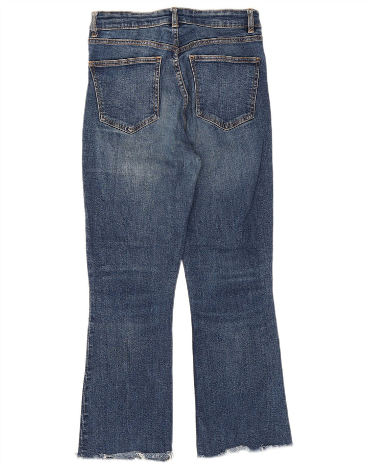 Zara ženske crop bootcut traperice EU 38 male W28 L25 plave