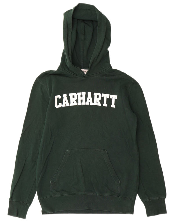 Carhartt muška majica s kapuljačom, mali zeleni pamuk