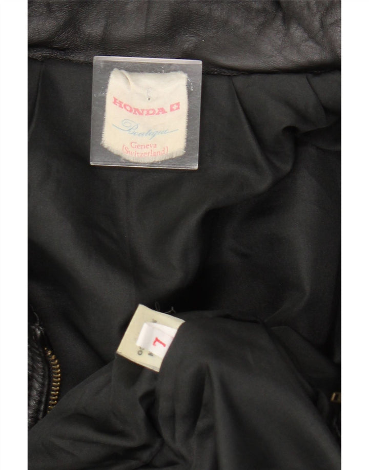 HONDA muška kožna jakna UK 40 velika crna koža