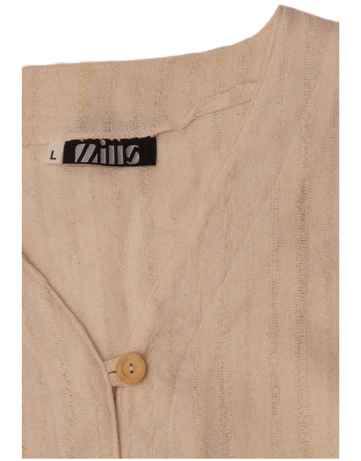 Mills Ženska jakna UK 16 Large off white prugasti pamuk