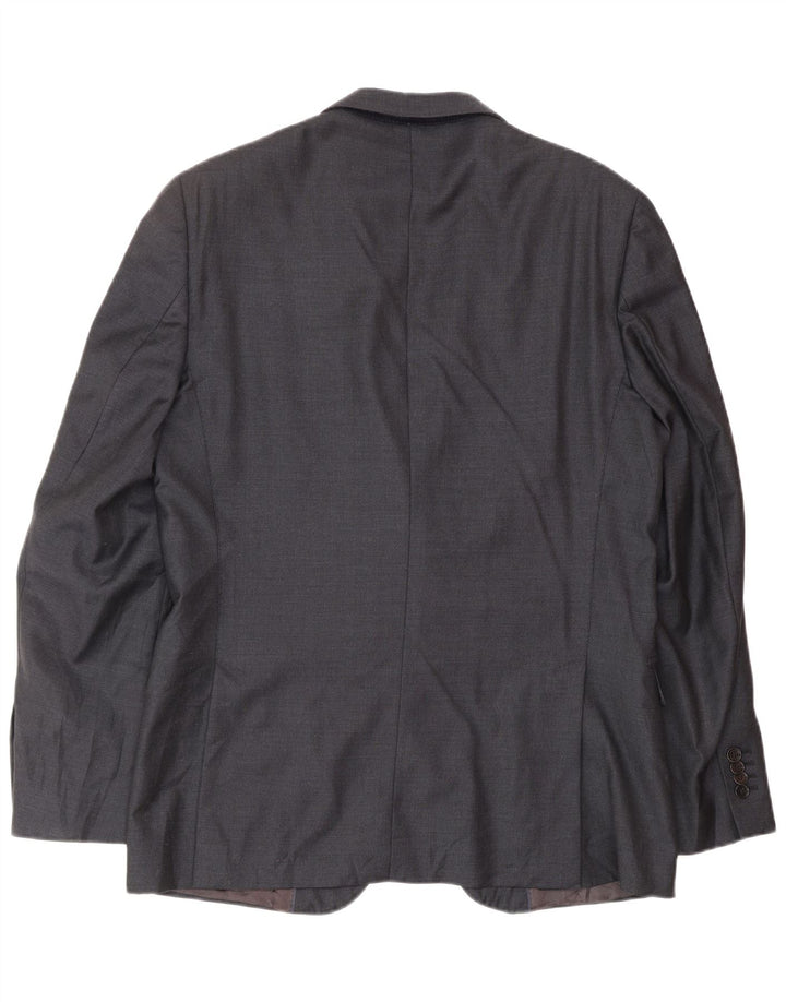 MASSIMO DUTTI Muška jakna sa 2 gumba EU 52 Velika tamnoplava vunena