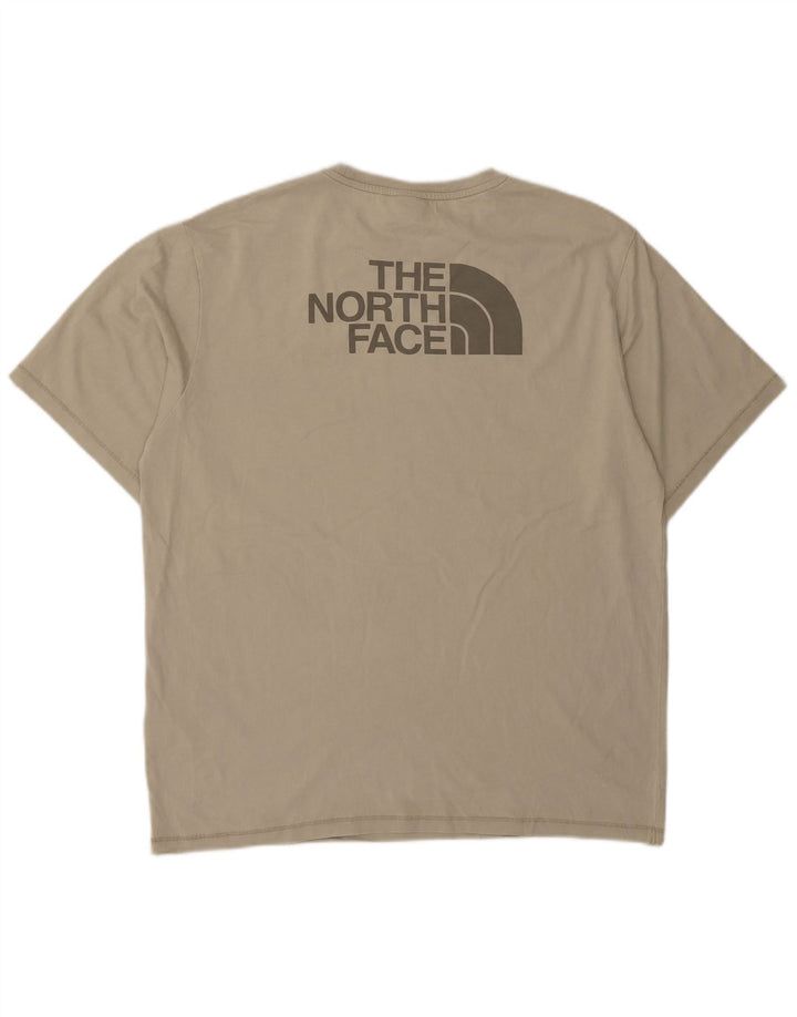The North Face muška majica kratkih rukava srednje veličine, bež pamuk