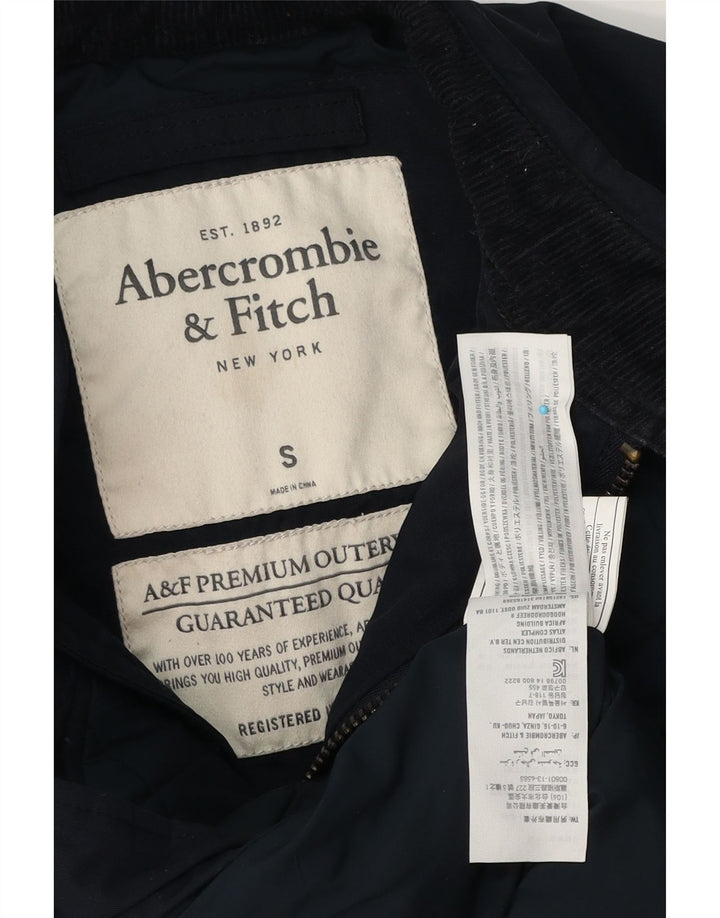 Abercrombie & Fitch muška prošivena jakna UK 36 Mala tamnoplava poliester