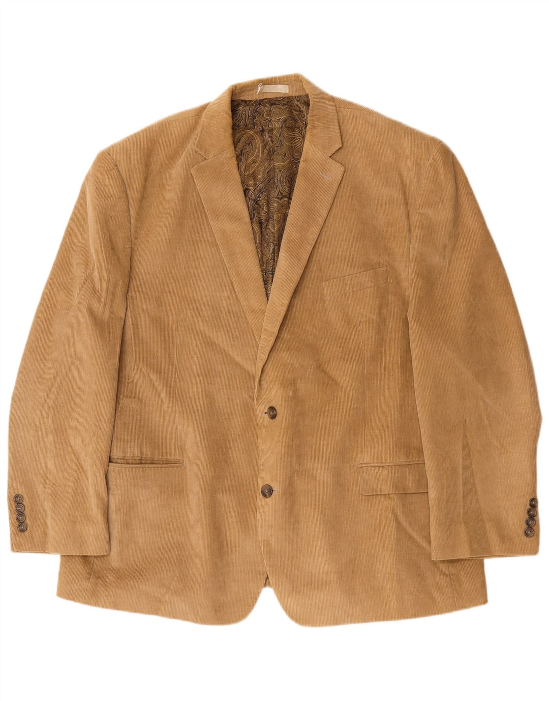 Chaps Muška jakna od samta s 2 gumba IT 50 Large Beige Cotton
