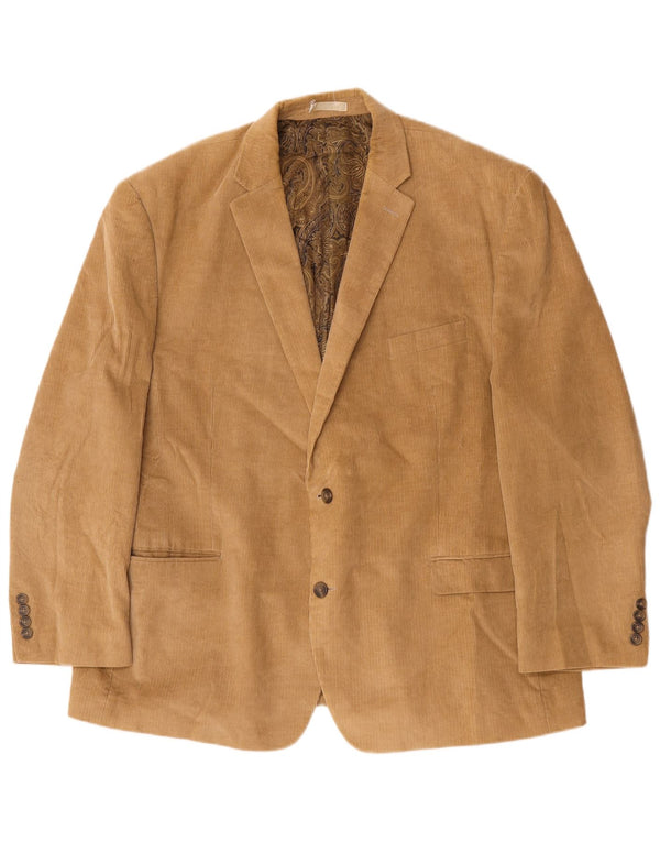 Chaps Muška jakna od samta s 2 gumba IT 50 Large Beige Cotton