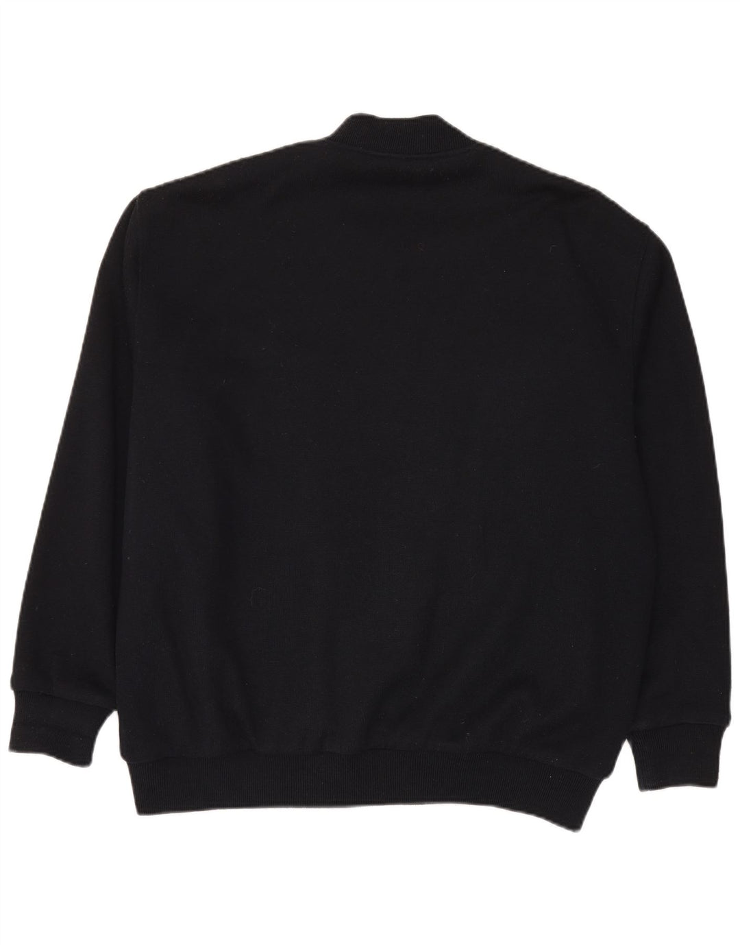 Vintage muška pletena bomber jakna IT 56 2XL crna vunena boja