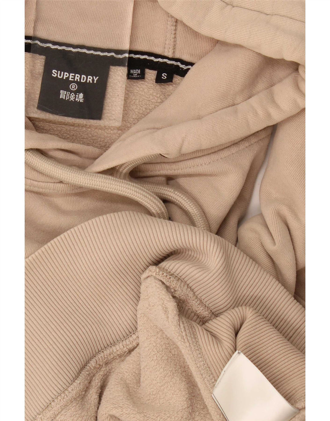 Superdry muška majica s kapuljačom s kapuljačom, mala, bež