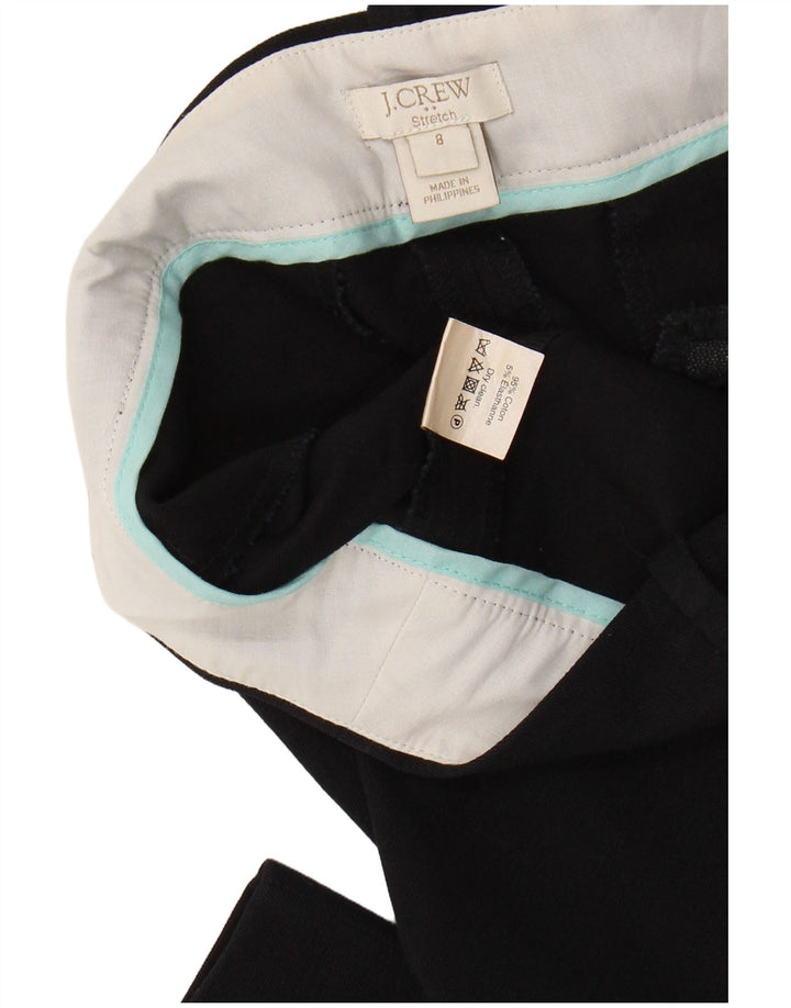 J. CREW Ženske rastezljive uske skraćene hlače US 8 srednje W30 L26 crne