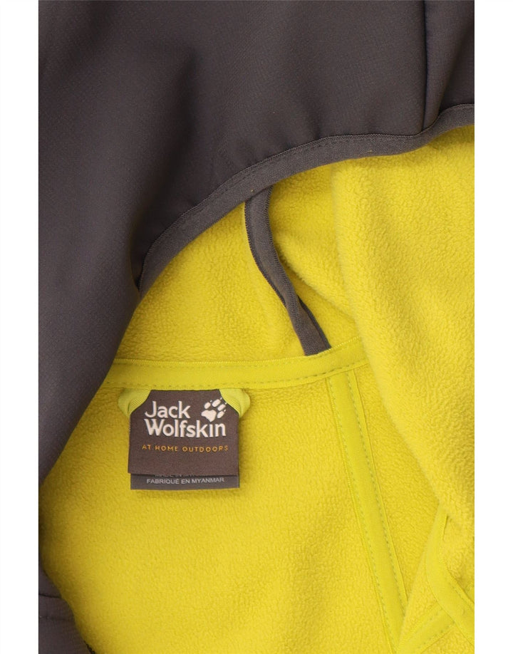 Jack Wolfskin muška vjetrovka s kapuljačom UK 48 2XL sivi poliester
