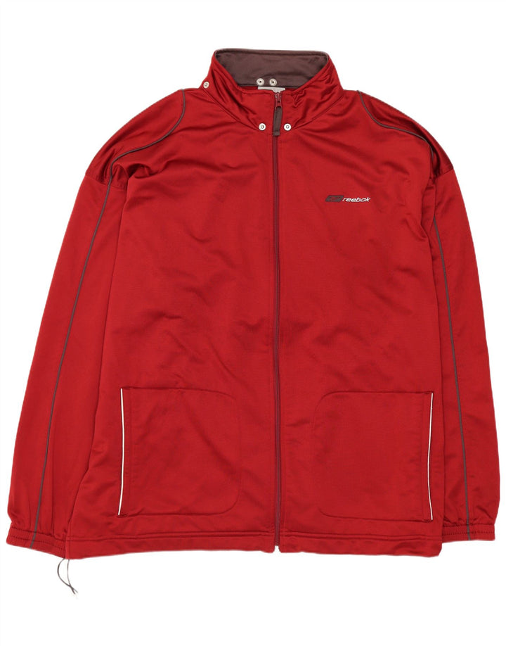 Reebok muška trenirka gornja jakna XL crveni poliester