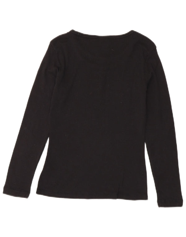 Champion ženska majica Heritage Classics dugih rukava UK 12 srednje crni pamuk